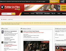 Tablet Screenshot of fehler-im-film.de